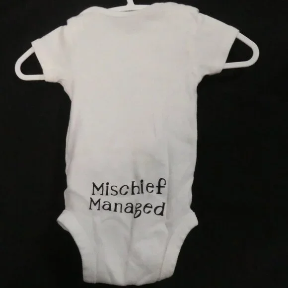 GERBER Harry Potter "I Solemnly Swear That I Am Up To No Good" Onesie - 0-3 M - Picture 4 of 15